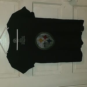 47 Black PITTSBURGH Steelers Logo Tee NFL